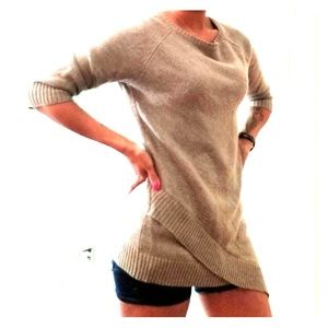 3/4 Sleeve beige sweater
